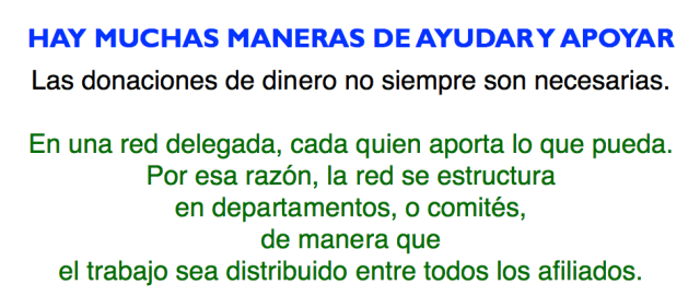 Hay muchas maneras de ayudar